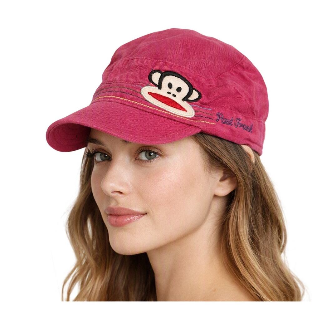 Vintage Paul Frank Pink Monkey Logo Cap – Women’s Hat –  Julius Design